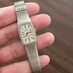 Tissot Silver Rectangular Watch